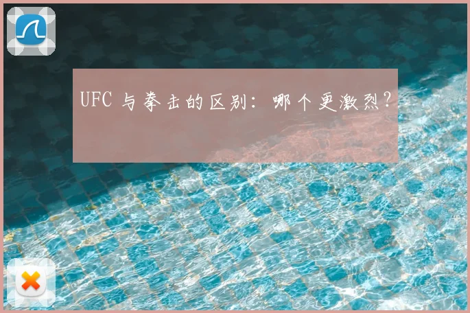 UFC 与拳击的区别：哪个更激烈？